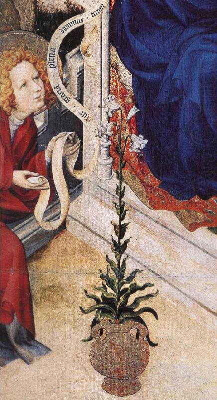 The Annunciation (detail)  ff, BROEDERLAM, Melchior